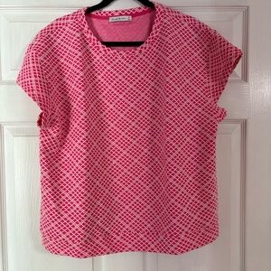 See and Be Seen Pink & White Top